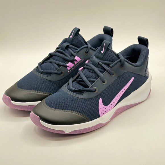 Nike Omni Multi-Court Low Blue / Pink DM9027-401 Size 7y = Women's: 8.5 - Picture 2 of 12